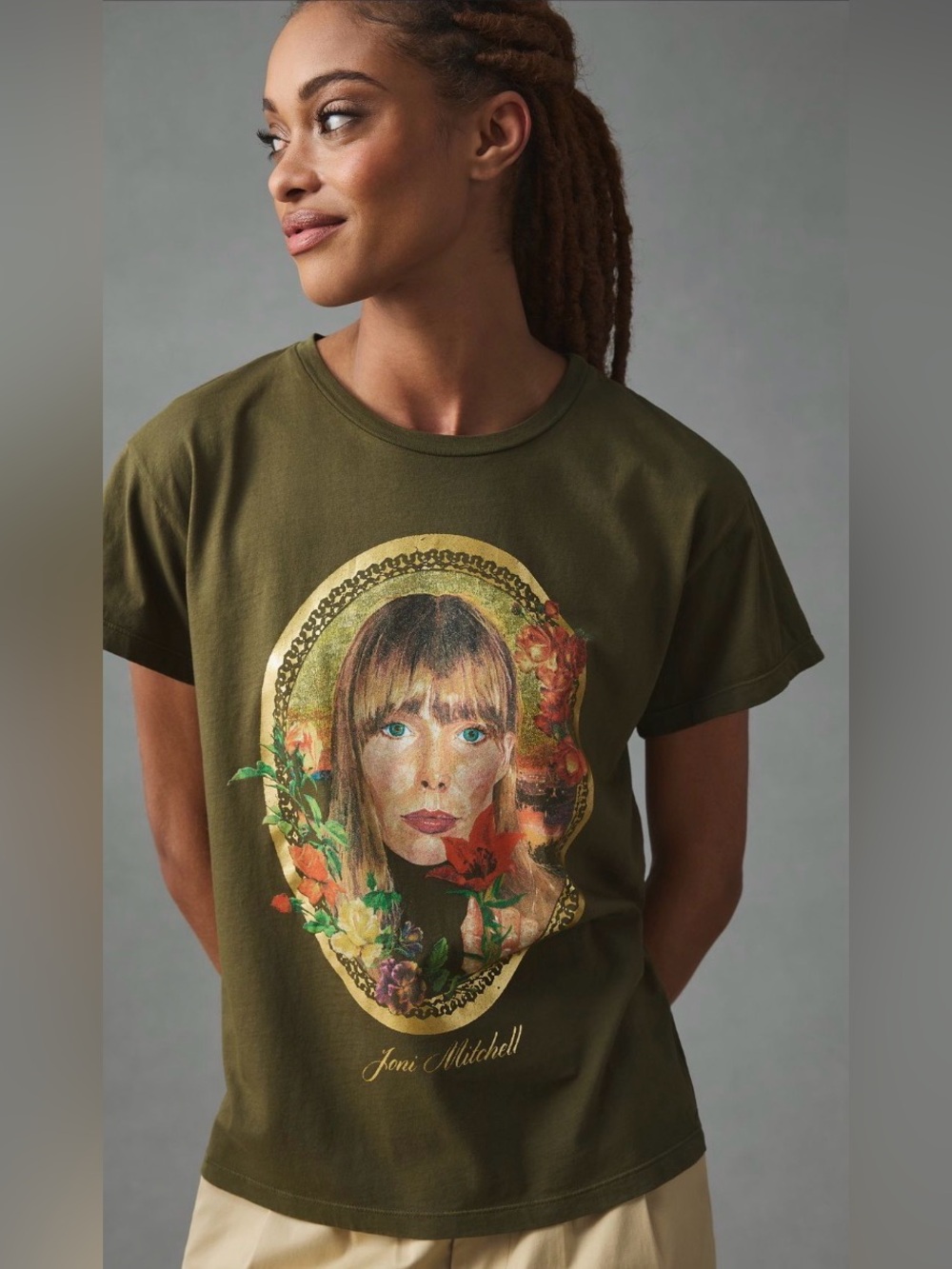 Anthropologie Letluv Joni Mitchell Crewneck Tee